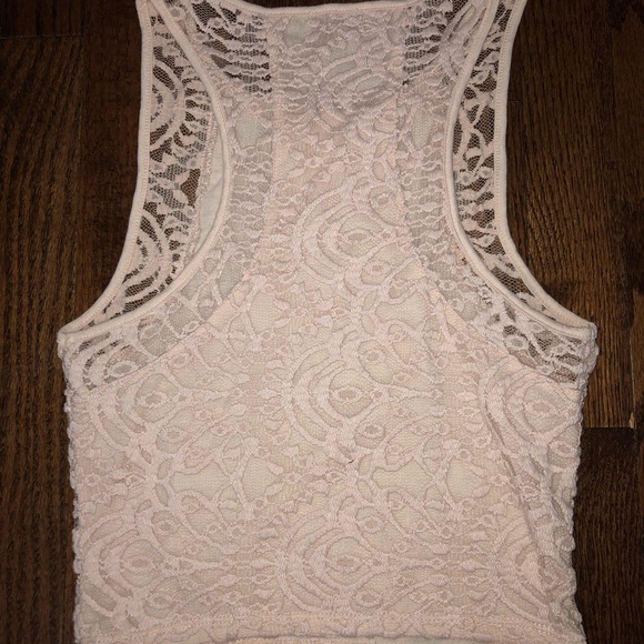 Baby Pink Laced Tank Top - Picture 3 of 3